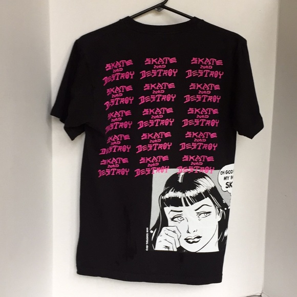 Supreme Tops - Supreme thrasher T-shirt Small black skate destroy